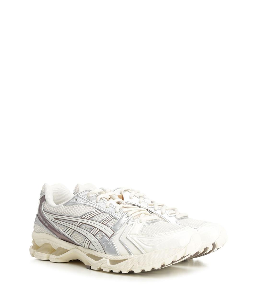 ASICS Бежевые кожаные кроссовки, фото 2