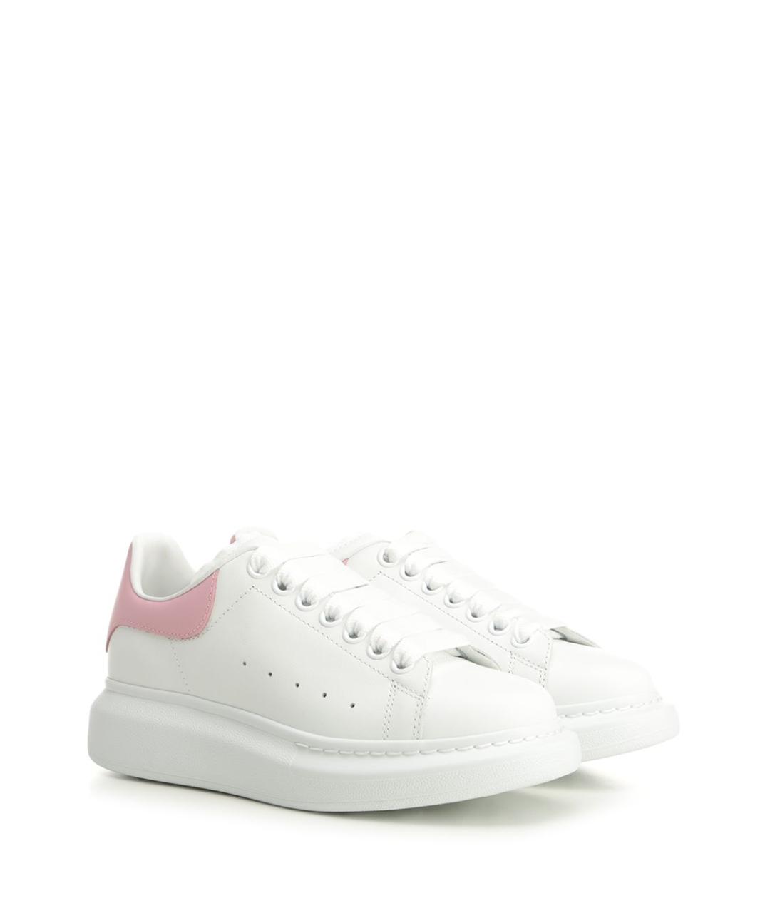 ALEXANDER MCQUEEN Белые кожаные кеды, фото 2
