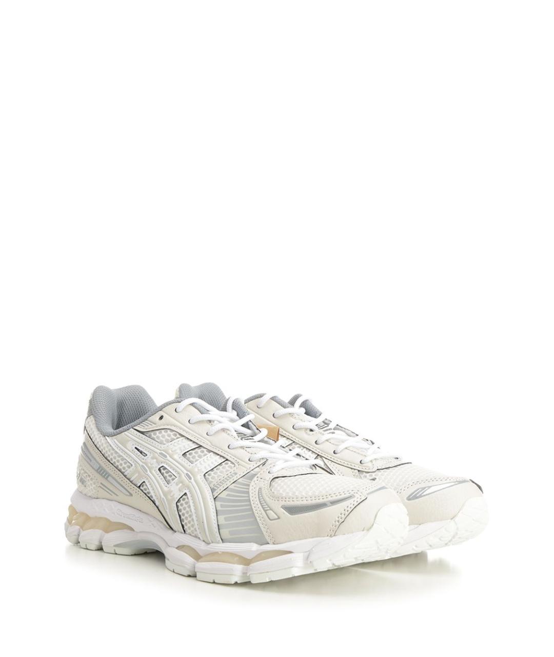 ASICS Бежевые кожаные кроссовки, фото 2