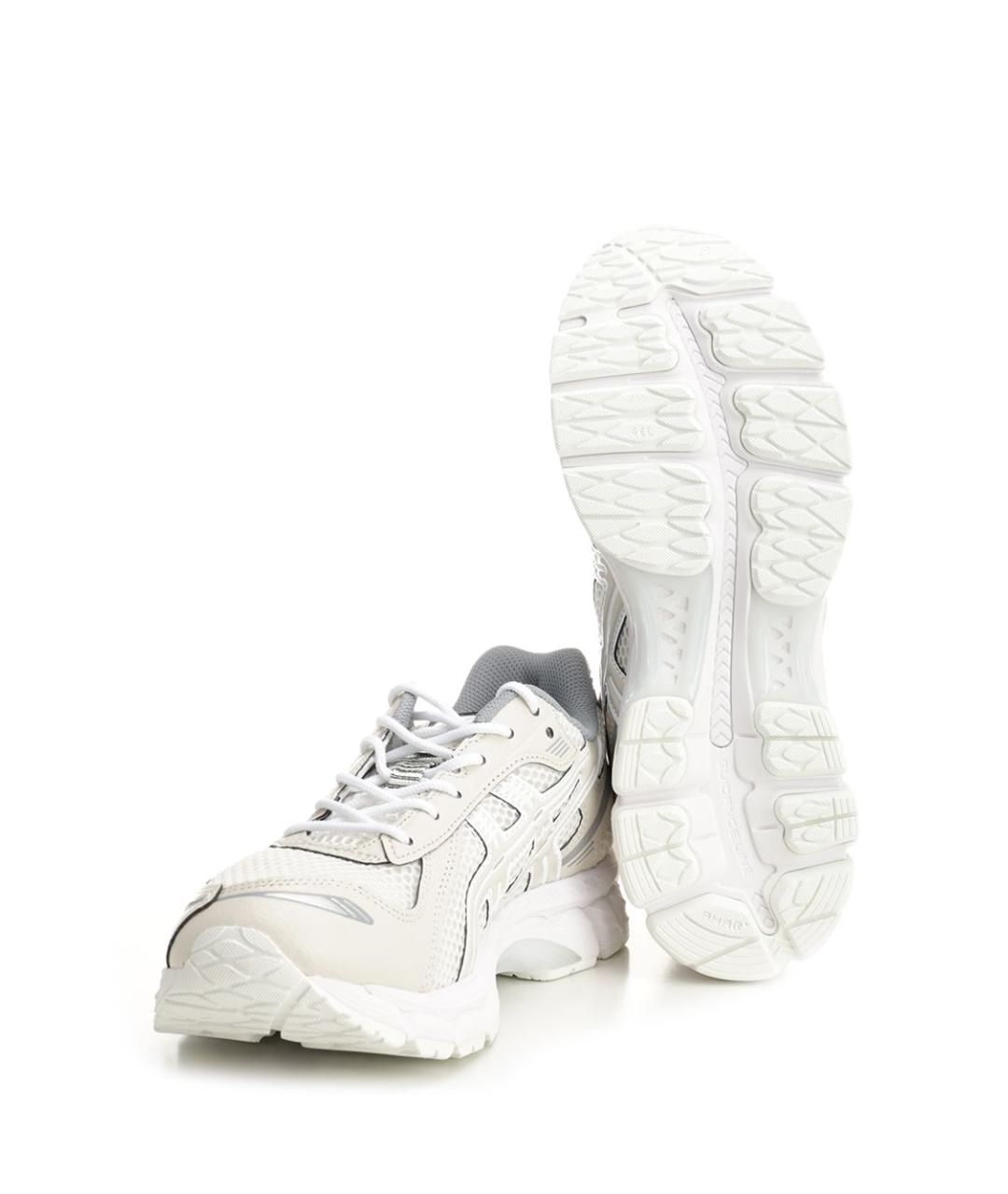 ASICS Бежевые кожаные кроссовки, фото 5
