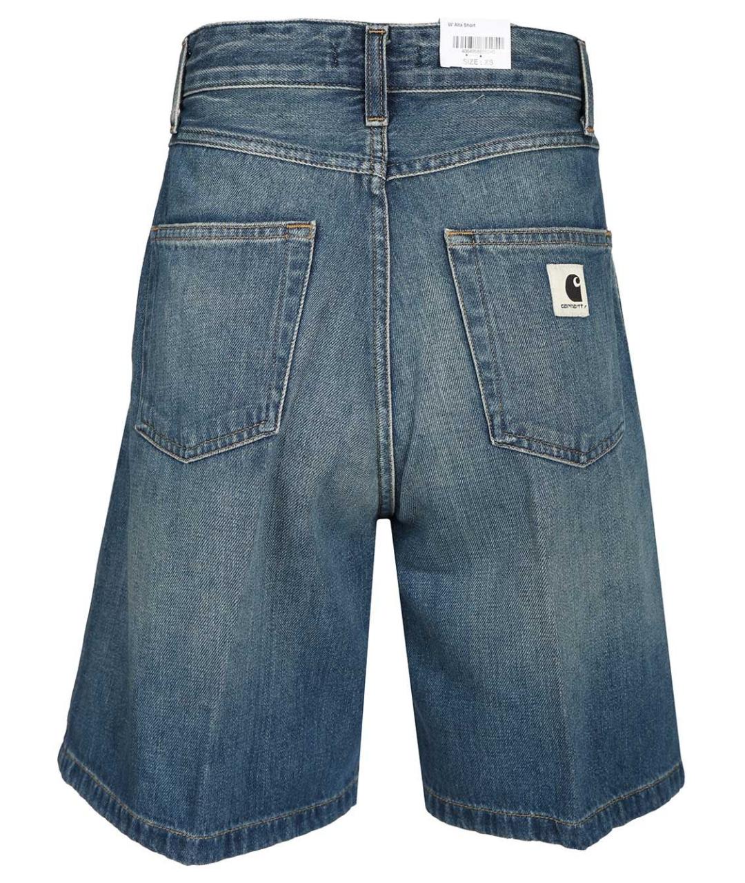 CARHARTT WIP Синие хлопковые шорты, фото 2