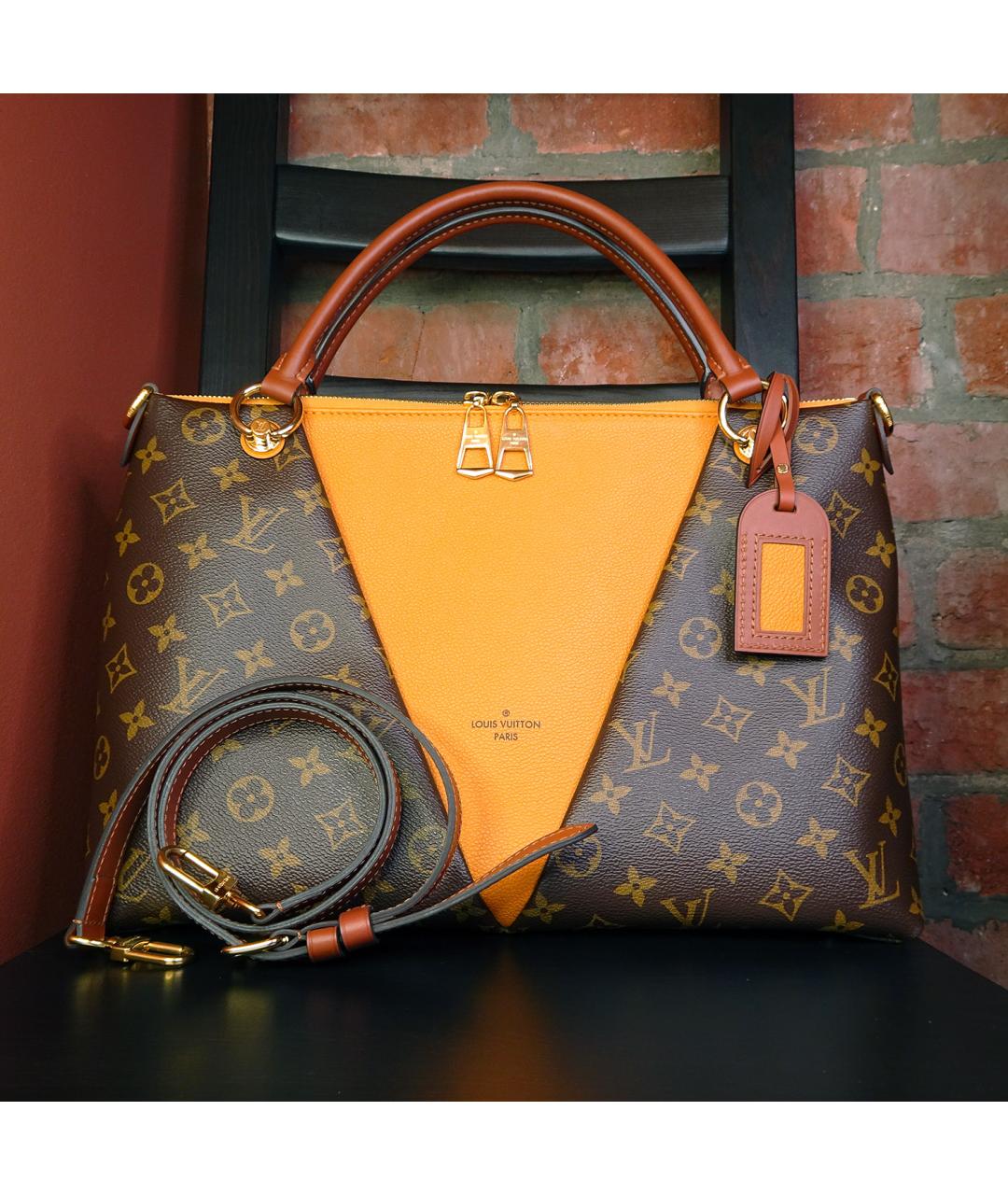 LOUIS VUITTON Коричневая сумка с короткими ручками, фото 6