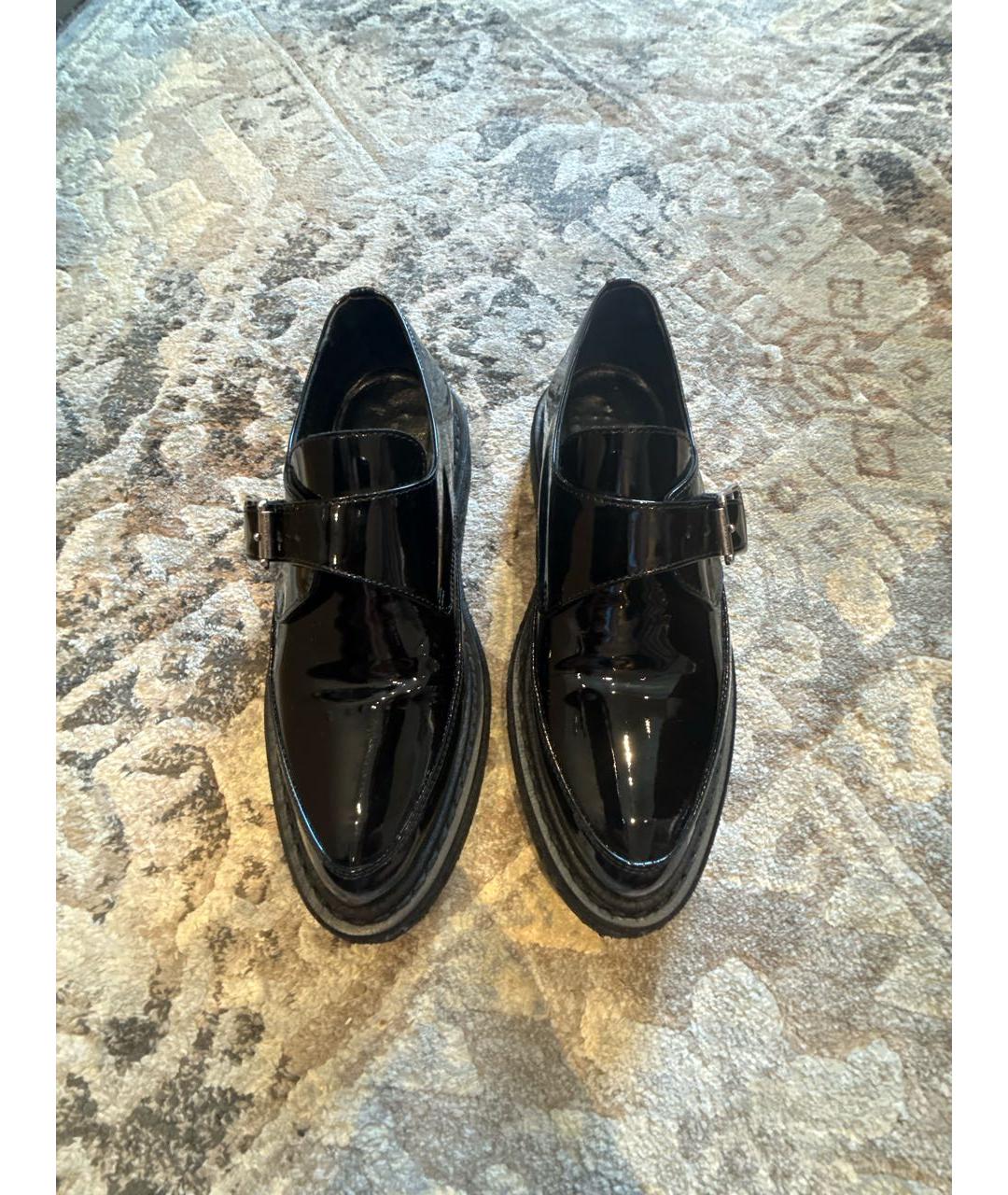 SAINT LAURENT Черные лоферы из лакированной кожи, фото 3