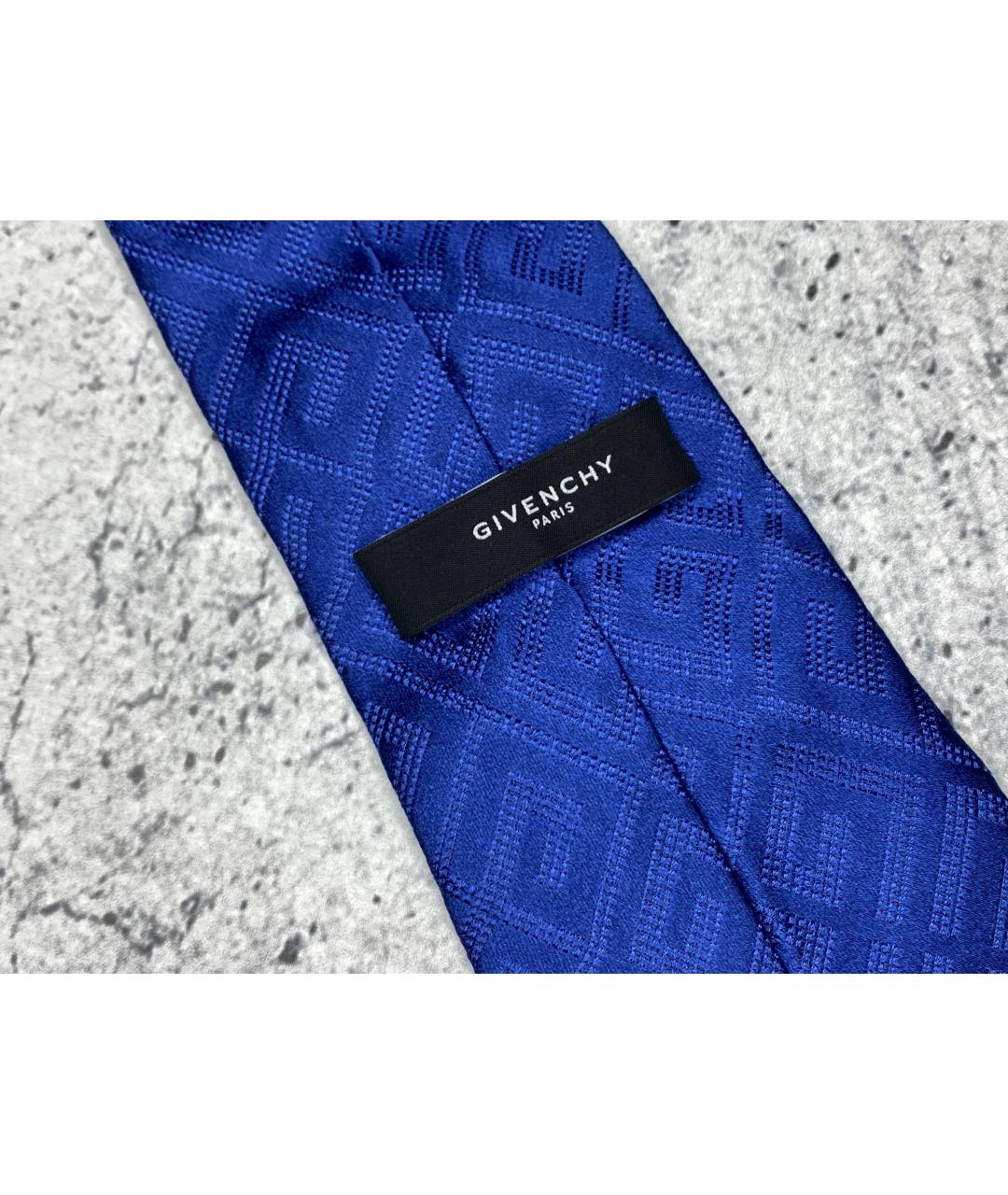 GIVENCHY Синий шелковый галстук, фото 8