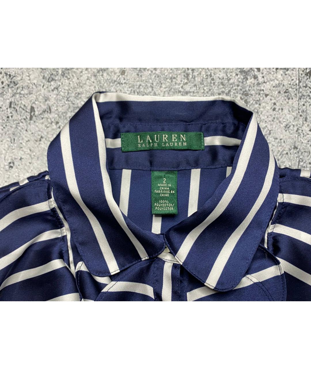 RALPH LAUREN Синяя полиэстеровая блузы, фото 5