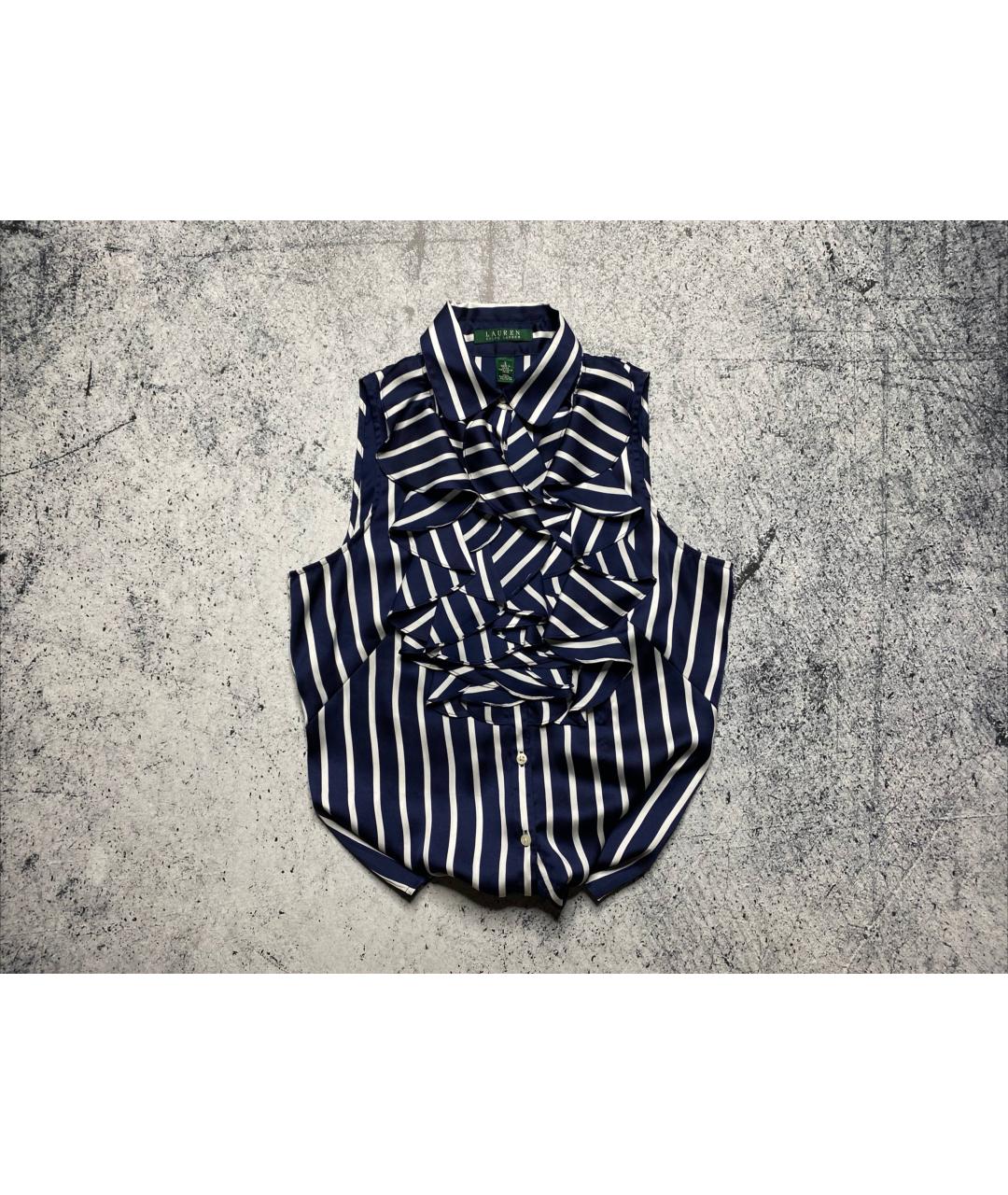 RALPH LAUREN Синяя полиэстеровая блузы, фото 10