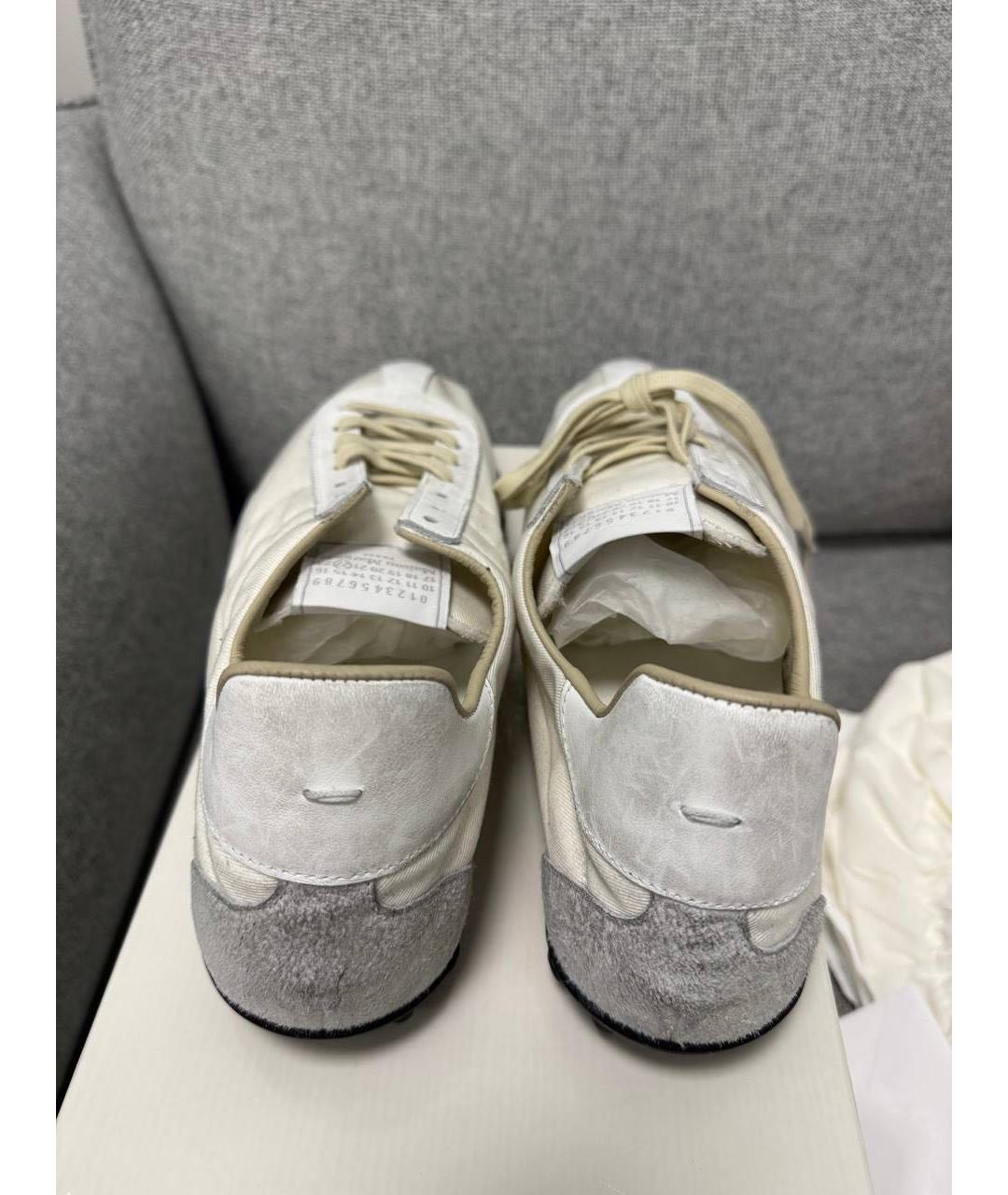 MAISON MARGIELA Белые текстильные кеды, фото 3