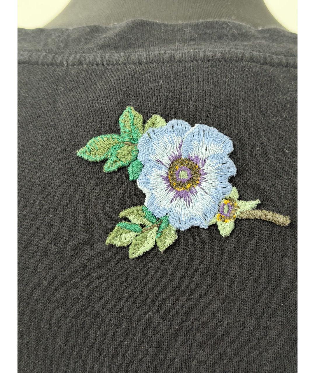 GUCCI Черная хлопковая футболка, фото 4