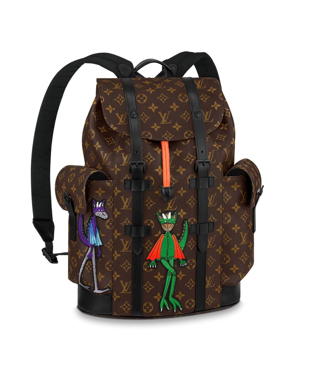 LOUIS VUITTON Коричневый рюкзак, фото 6