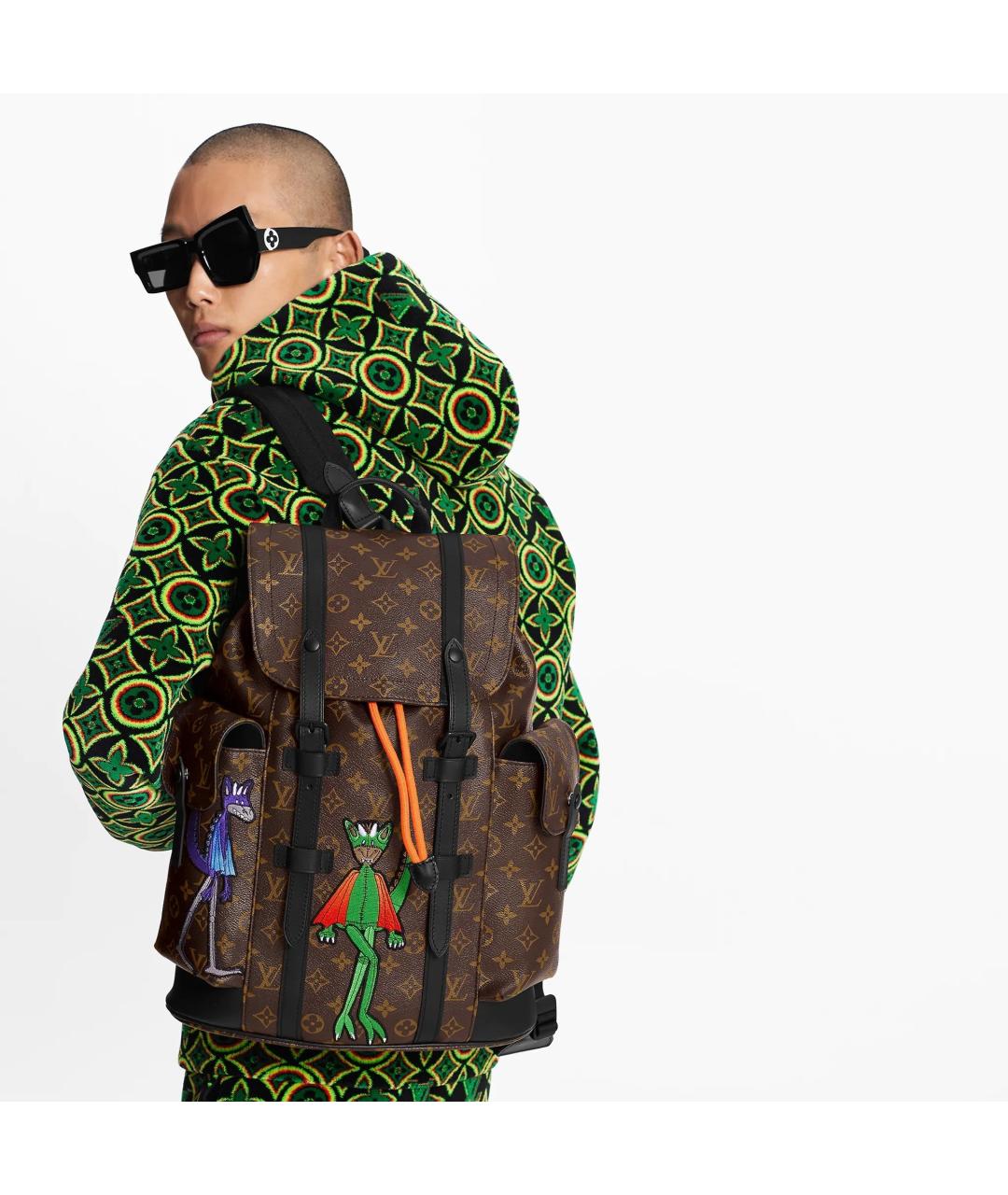 LOUIS VUITTON Коричневый рюкзак, фото 5