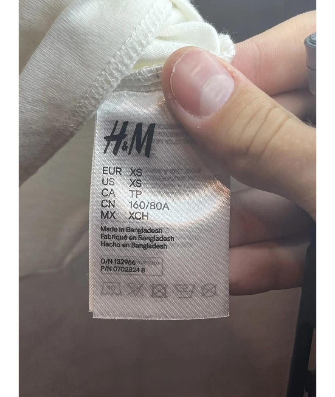 MOSCHINO Белая хлопковая майка, фото 5