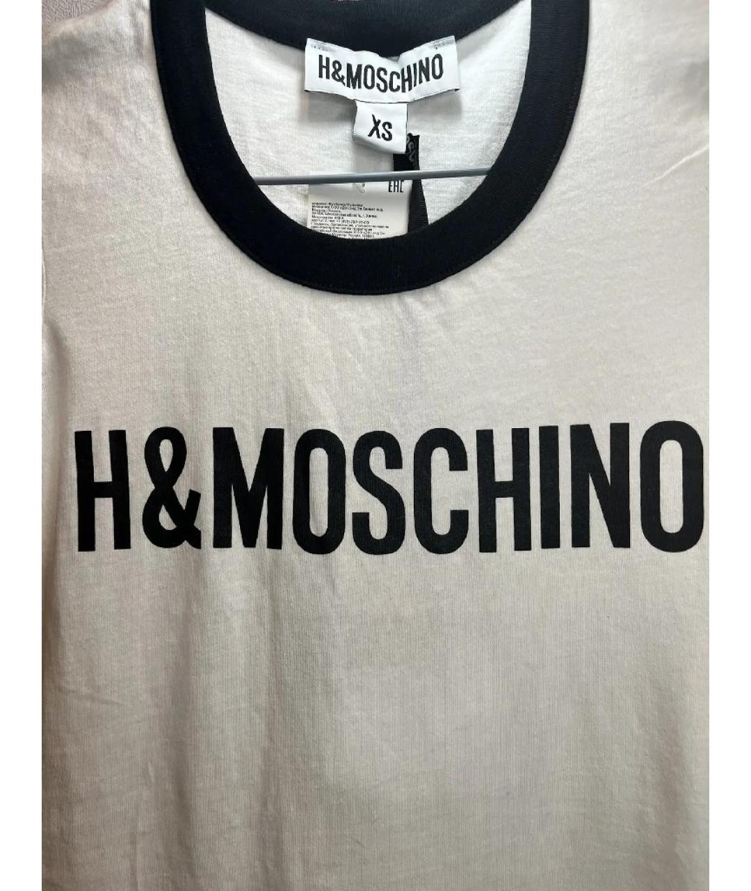 MOSCHINO Белая хлопковая майка, фото 4