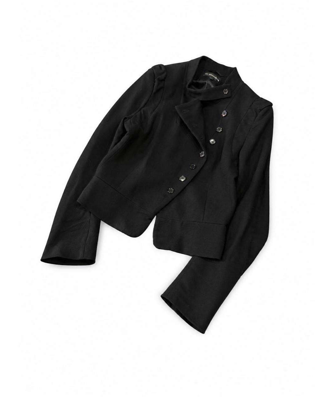 ANN DEMEULEMEESTER Черная шерстяная куртка, фото 4