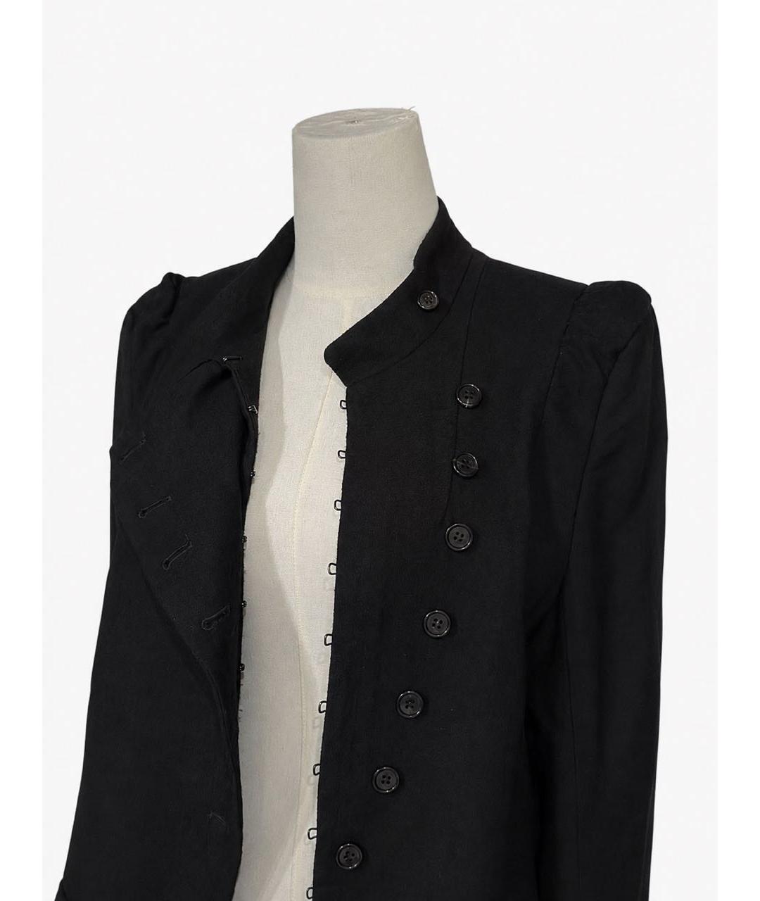 ANN DEMEULEMEESTER Черная шерстяная куртка, фото 6