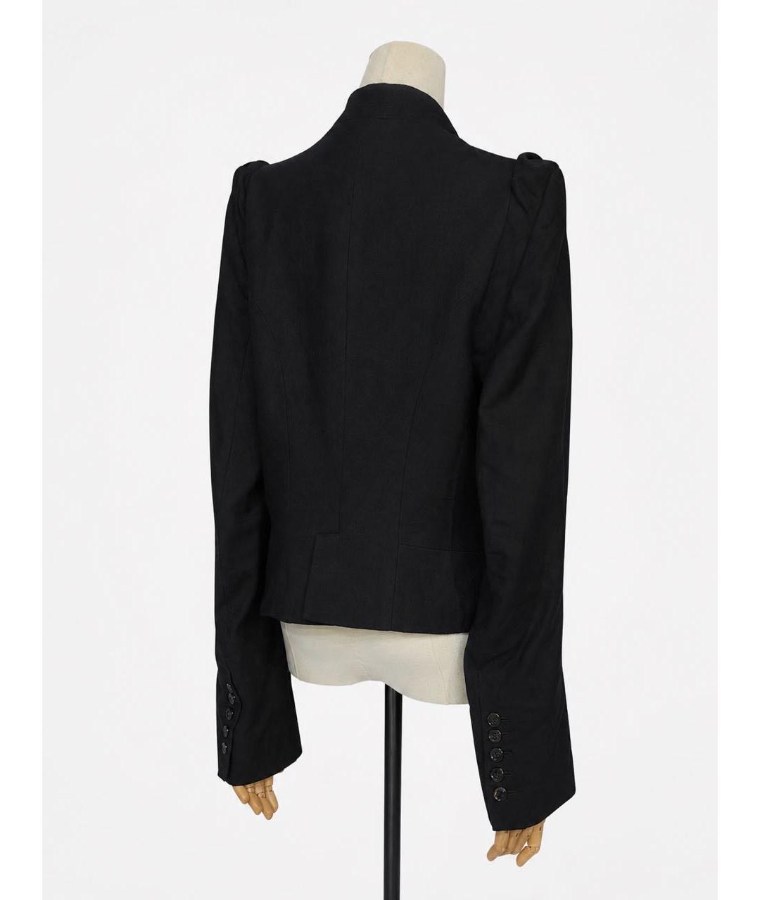ANN DEMEULEMEESTER Черная шерстяная куртка, фото 5