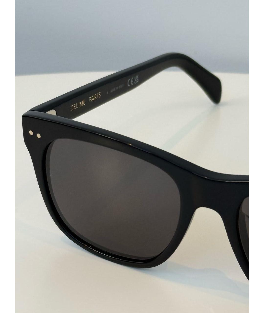 CELINE Черные пластиковые солнцезащитные очки, фото 3