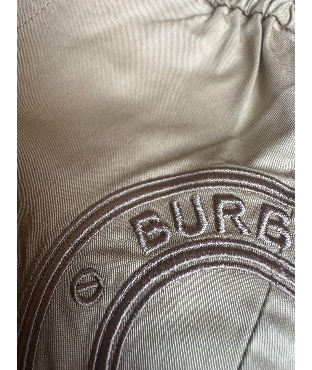BURBERRY Коричневые хлопковые детские шорты, фото 4