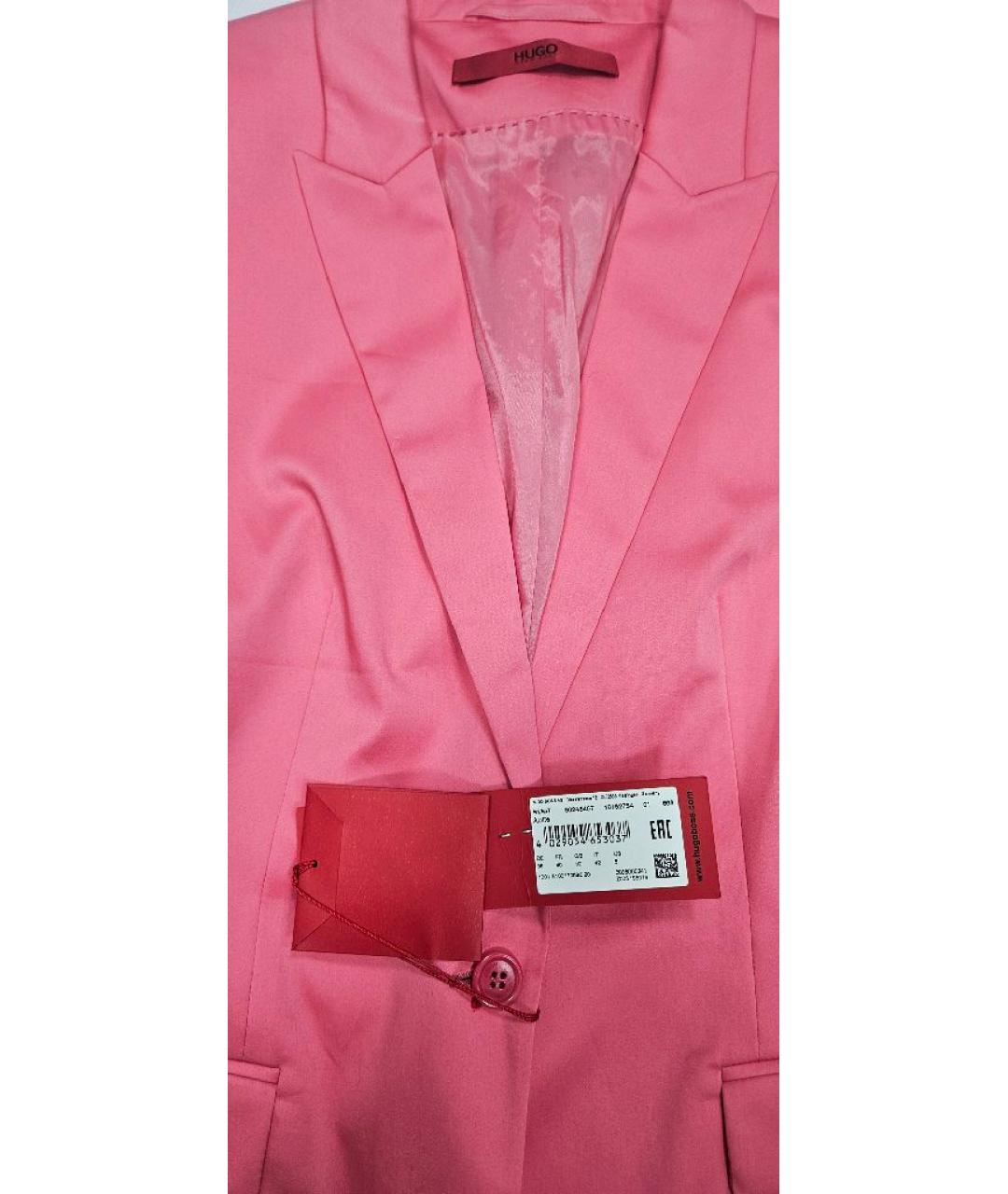 HUGO BOSS Коралловый хлопковый костюм с брюками, фото 3