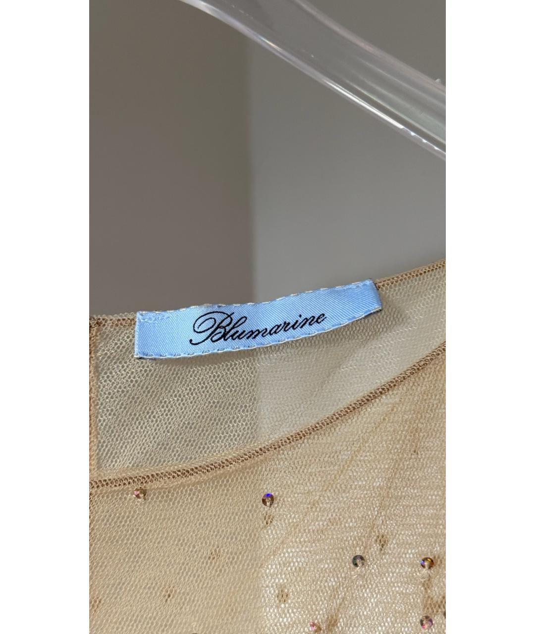 BLUMARINE Золотое вечернее платье, фото 8