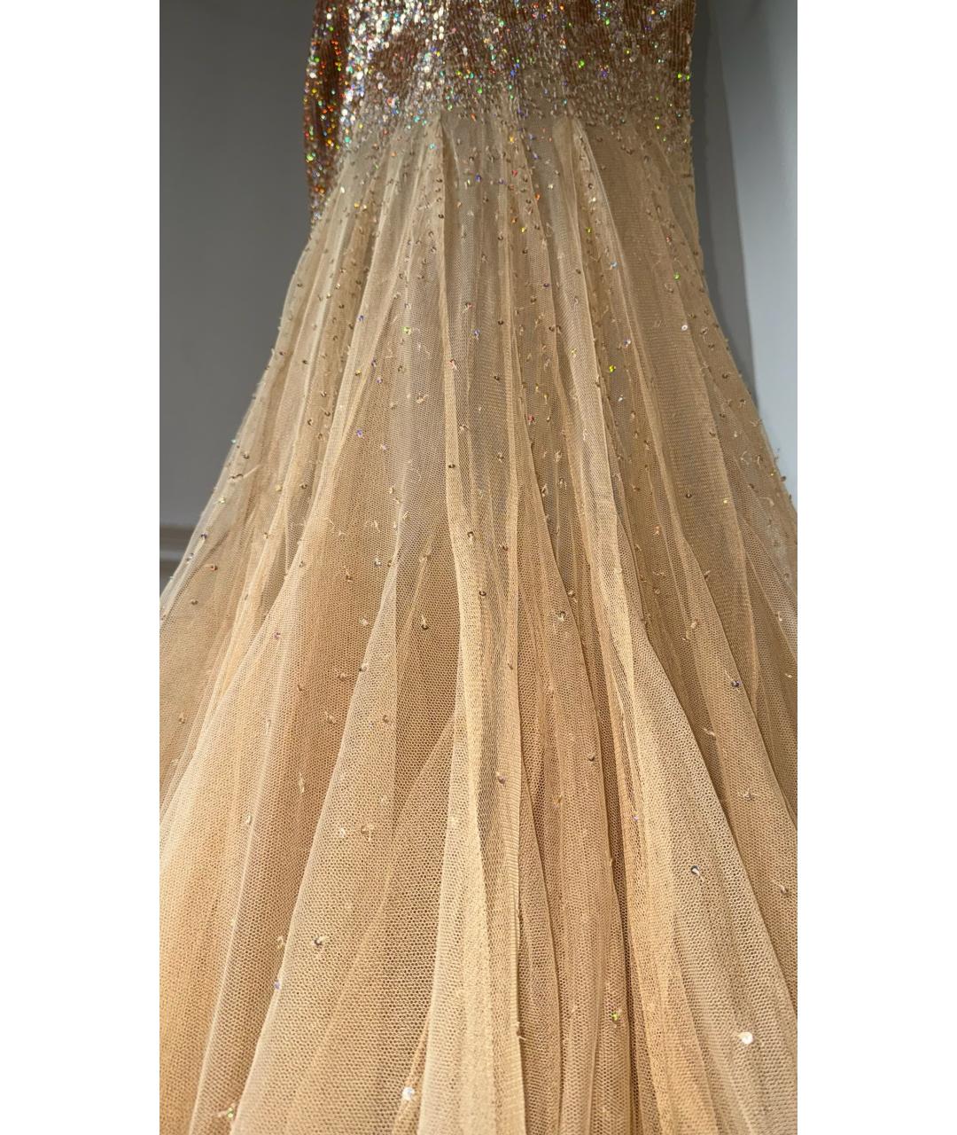BLUMARINE Золотое вечернее платье, фото 6
