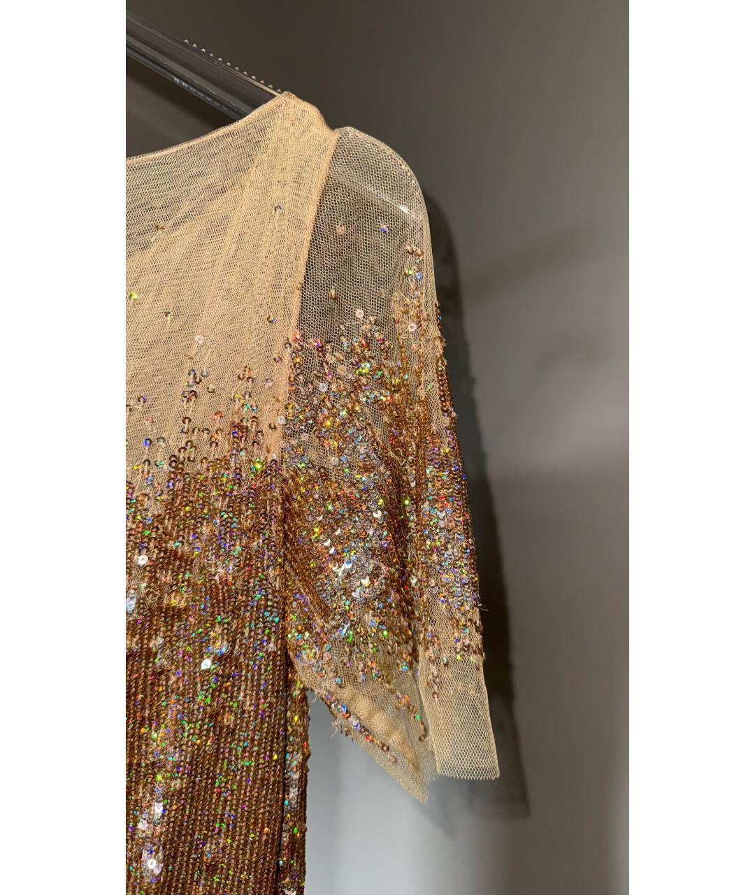 BLUMARINE Золотое вечернее платье, фото 7
