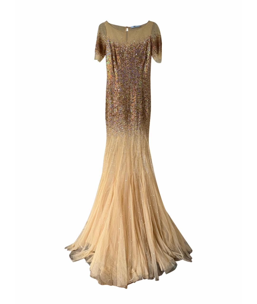 BLUMARINE Золотое вечернее платье, фото 1