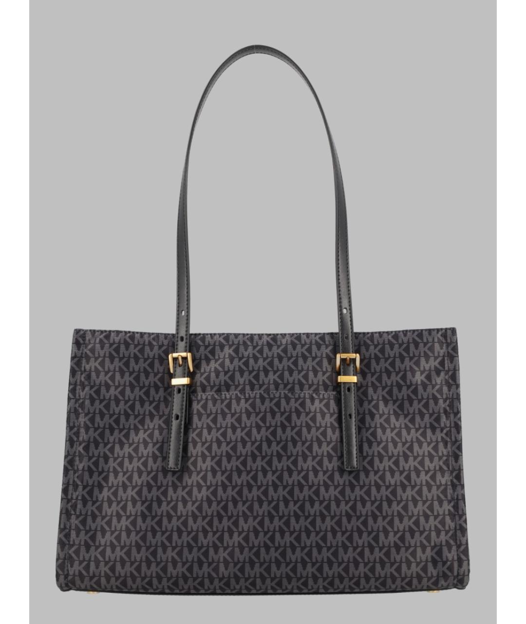MICHAEL KORS Черная синтетическая сумка с короткими ручками, фото 2