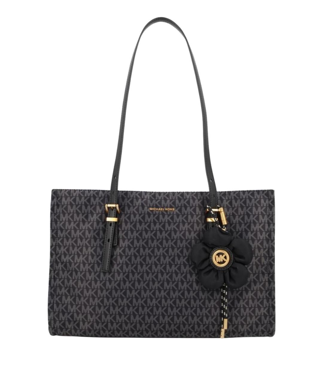 MICHAEL KORS Черная синтетическая сумка с короткими ручками, фото 1