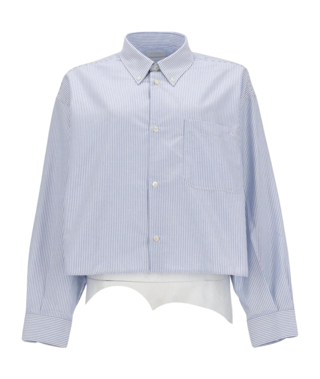 A.P.C. Голубая хлопковая рубашка, фото 1