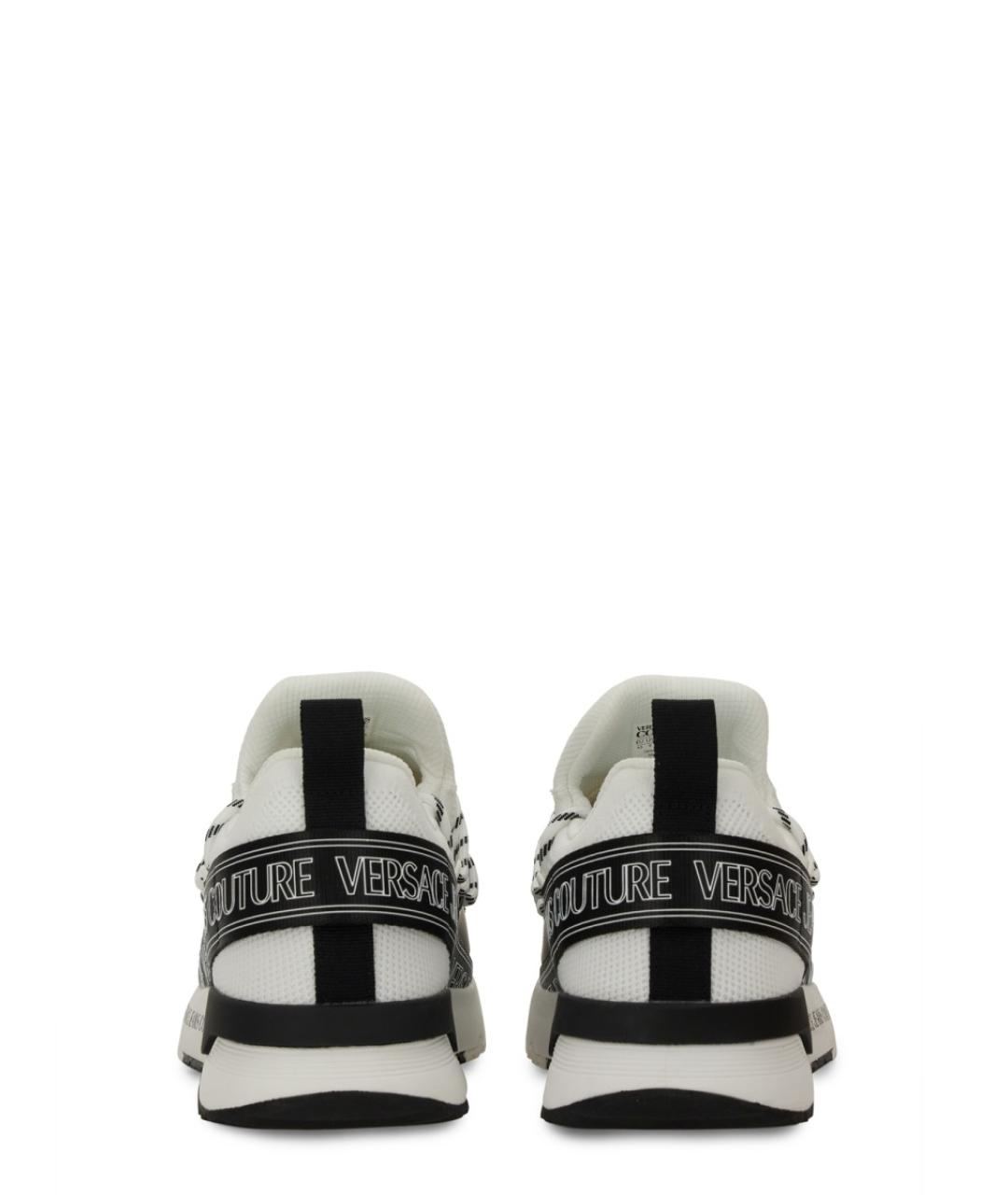 VERSACE JEANS COUTURE Белые синтетические низкие кроссовки / кеды, фото 5