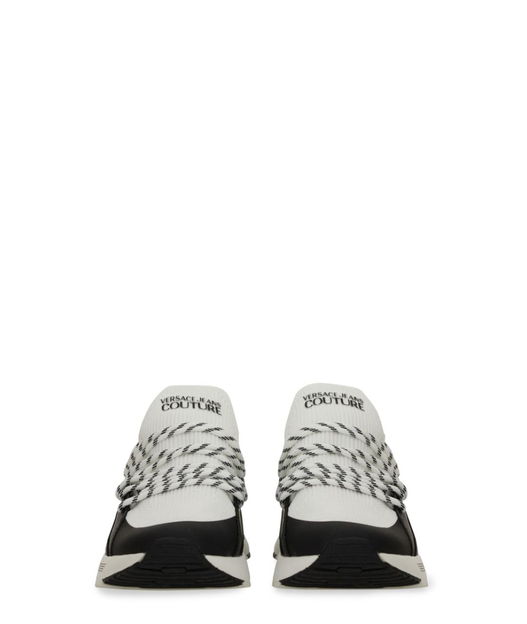VERSACE JEANS COUTURE Белые синтетические низкие кроссовки / кеды, фото 6