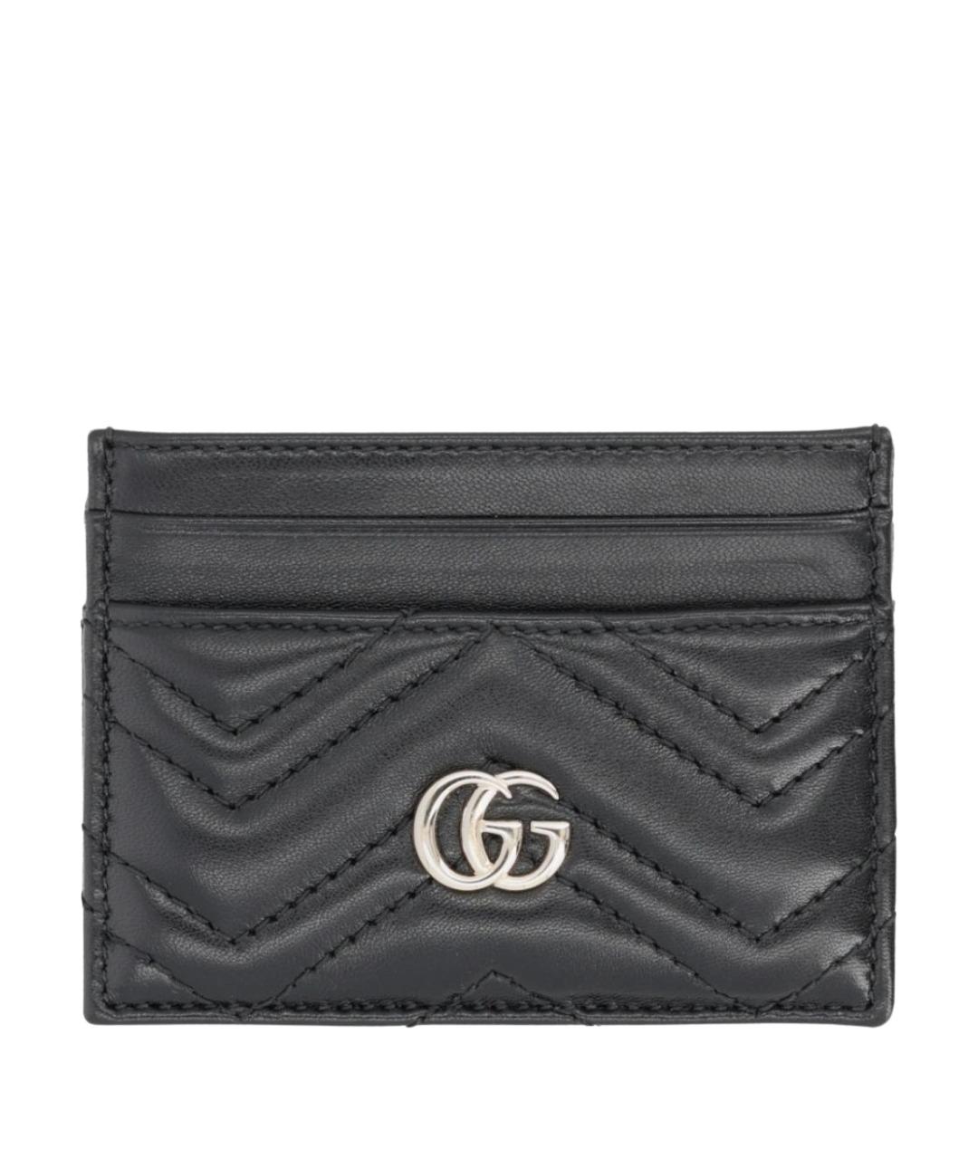 GUCCI Черный кожаный кардхолдер, фото 1