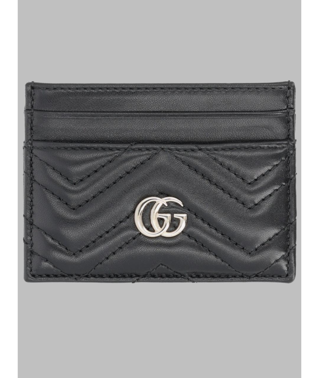 GUCCI Черный кожаный кардхолдер, фото 3
