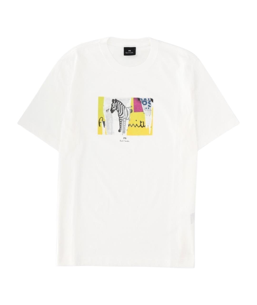 PS BY PAUL SMITH Белая хлопковая футболка, фото 1