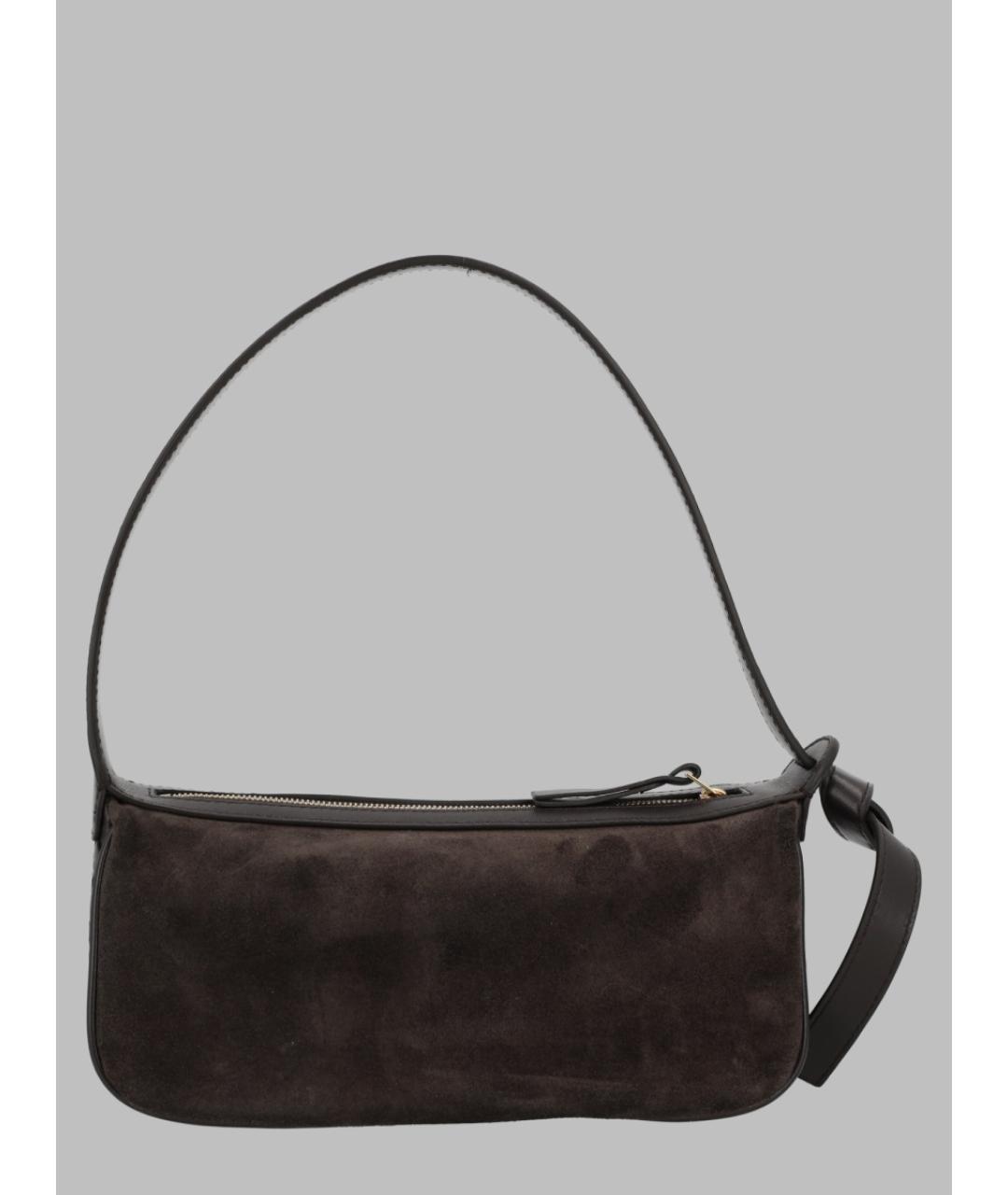 BOTTEGA VENETA Коричневая замшевая сумка через плечо, фото 2