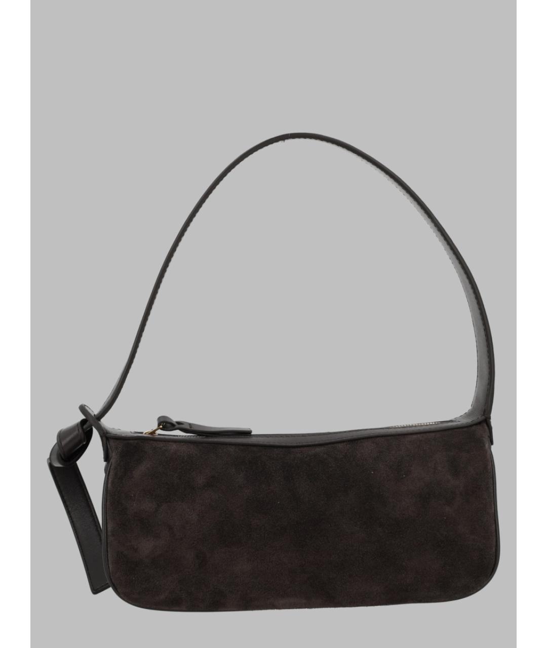 BOTTEGA VENETA Коричневая замшевая сумка через плечо, фото 3