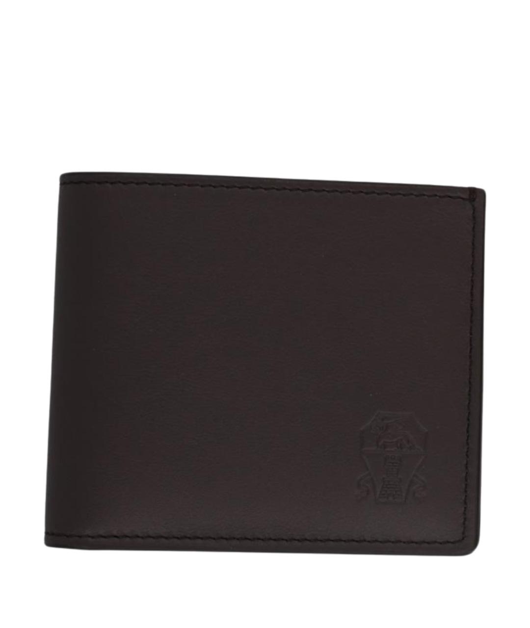 BRUNELLO CUCINELLI Коричневый кожаный кошелек, фото 1