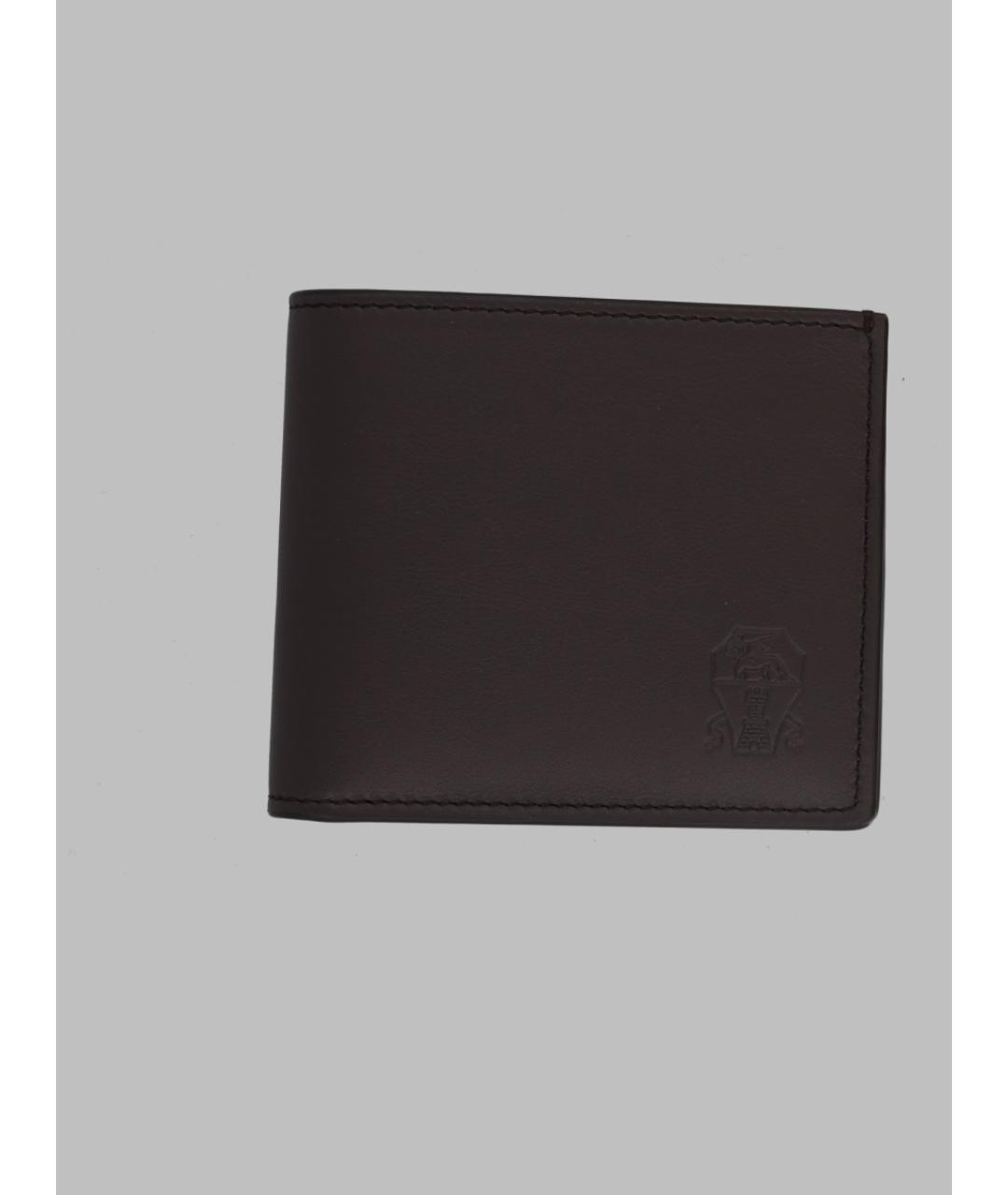 BRUNELLO CUCINELLI Коричневый кожаный кошелек, фото 3