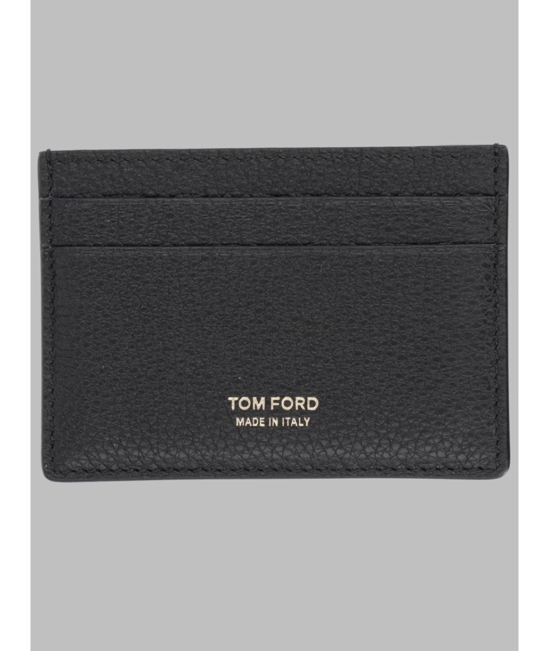 TOM FORD Черный кожаный кардхолдер, фото 3