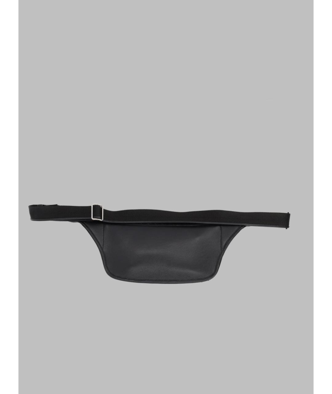 BOTTEGA VENETA Черная кожаная поясная сумка, фото 2