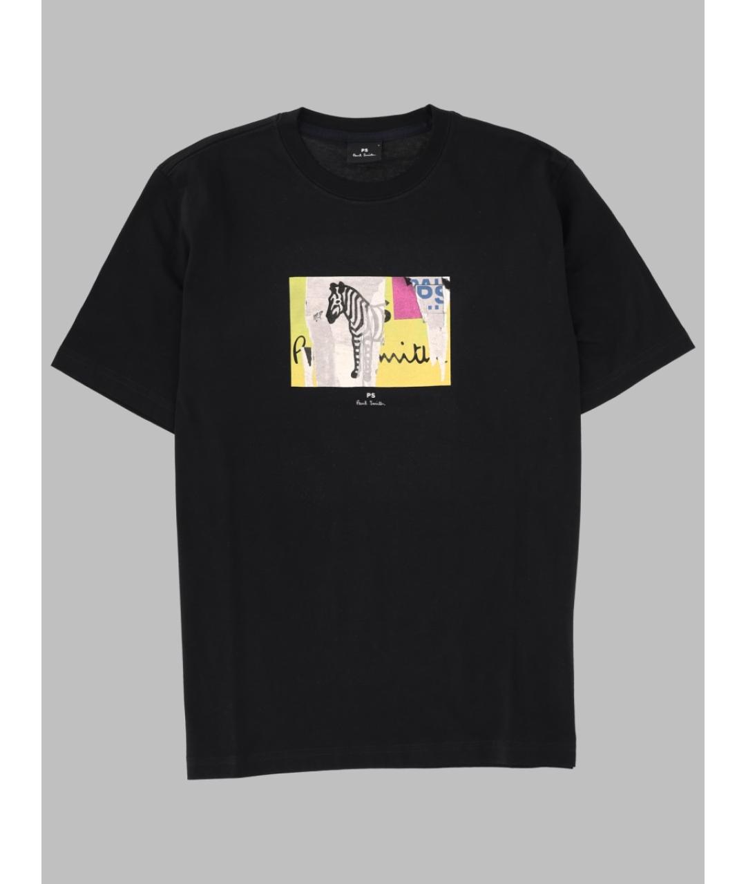 PS BY PAUL SMITH Черная хлопковая футболка, фото 3