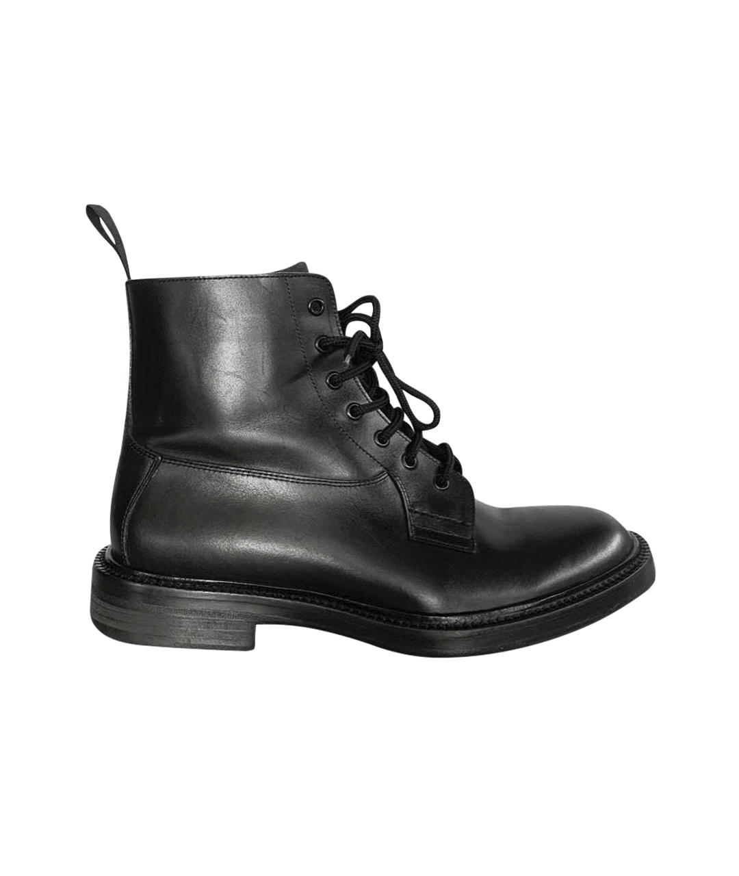 SANDRO Черные кожаные высокие ботинки, фото 1