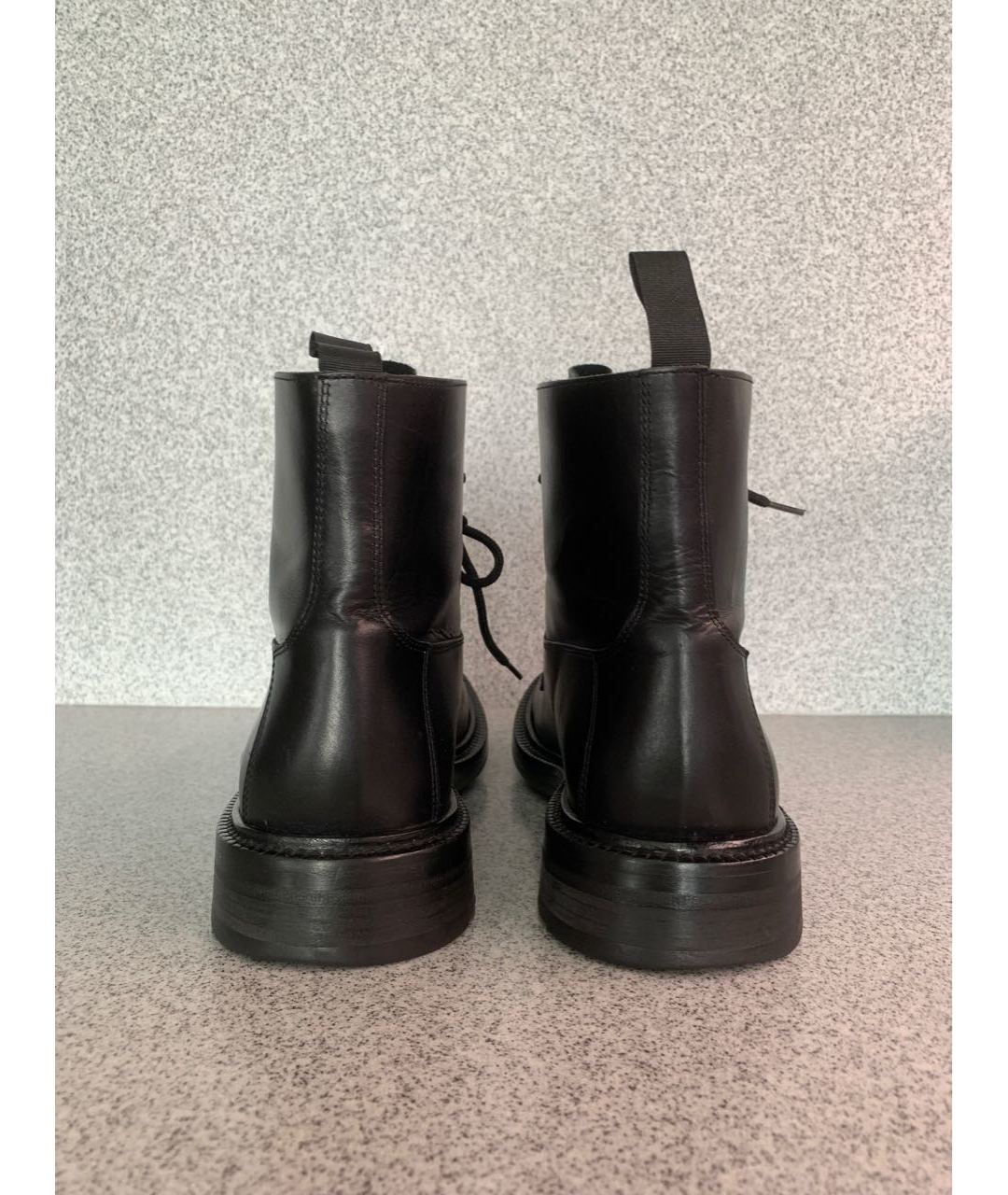 SANDRO Черные кожаные высокие ботинки, фото 4
