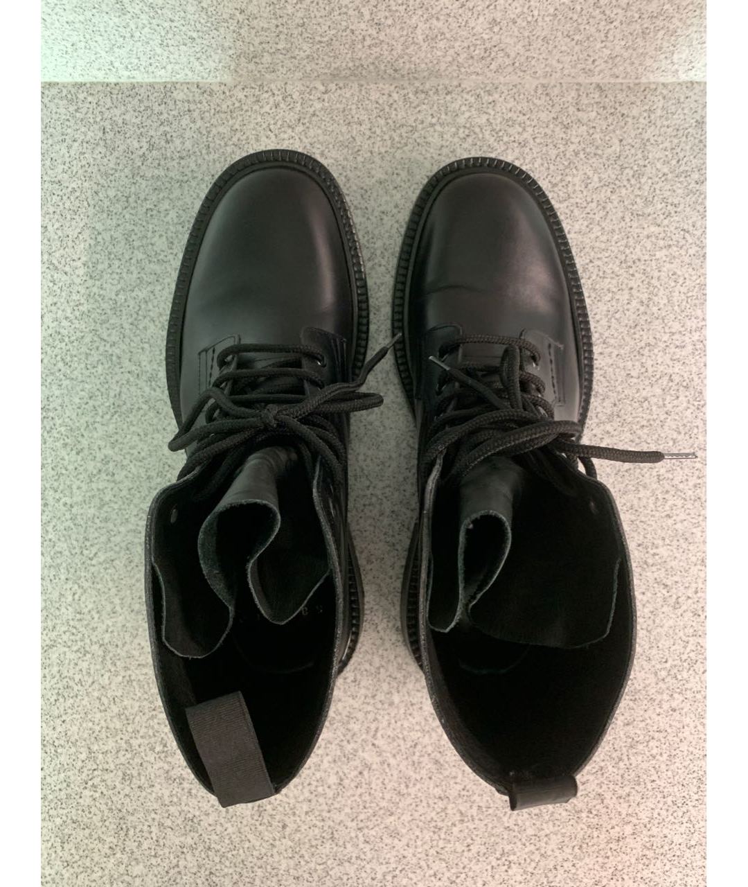 SANDRO Черные кожаные высокие ботинки, фото 3