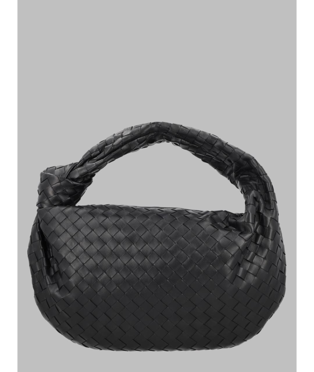 BOTTEGA VENETA Черная кожаная сумка через плечо, фото 3