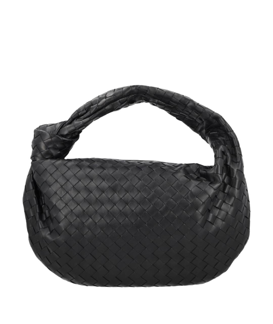 BOTTEGA VENETA Черная кожаная сумка через плечо, фото 1