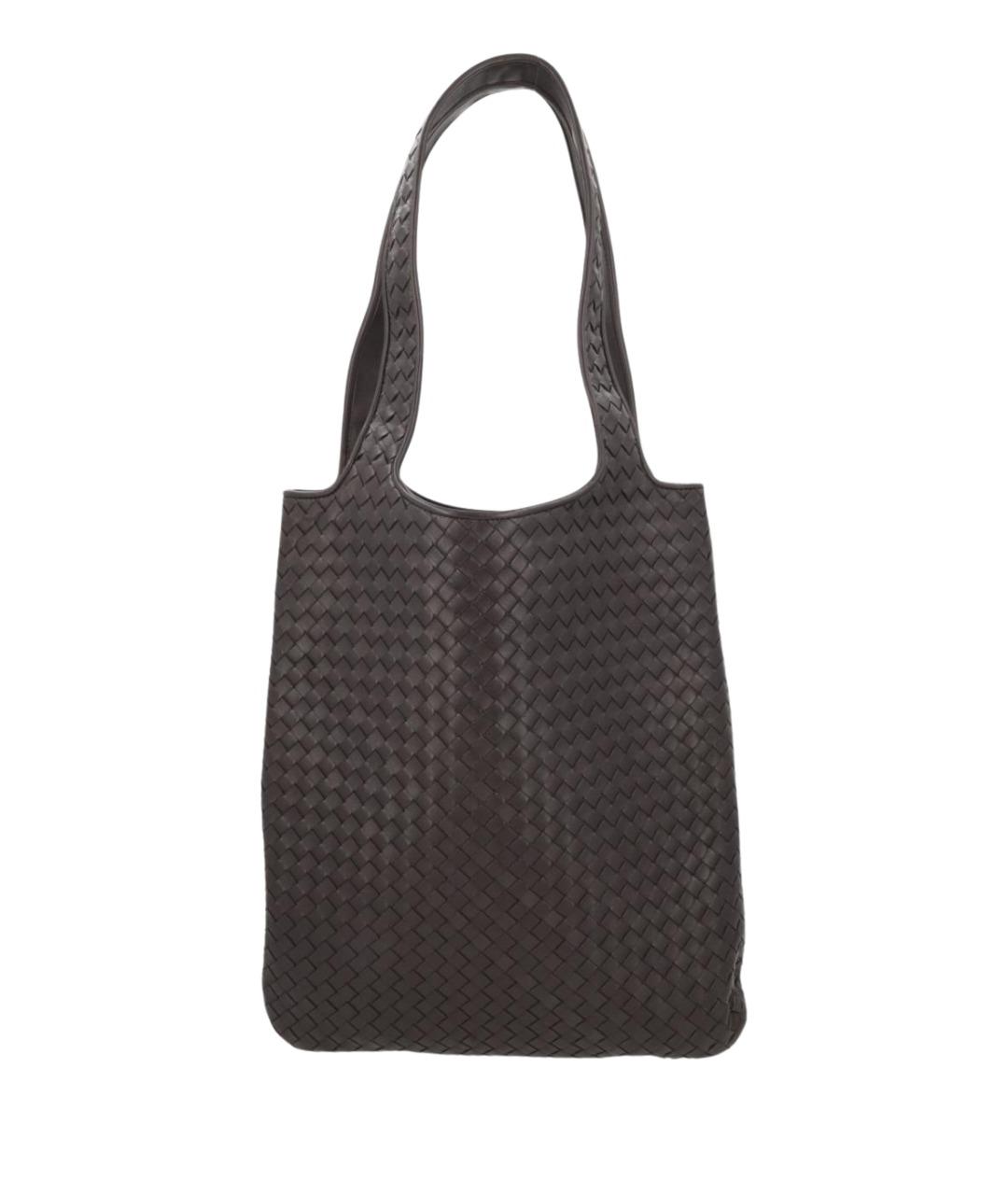 BOTTEGA VENETA Коричневая кожаная сумка тоут, фото 1