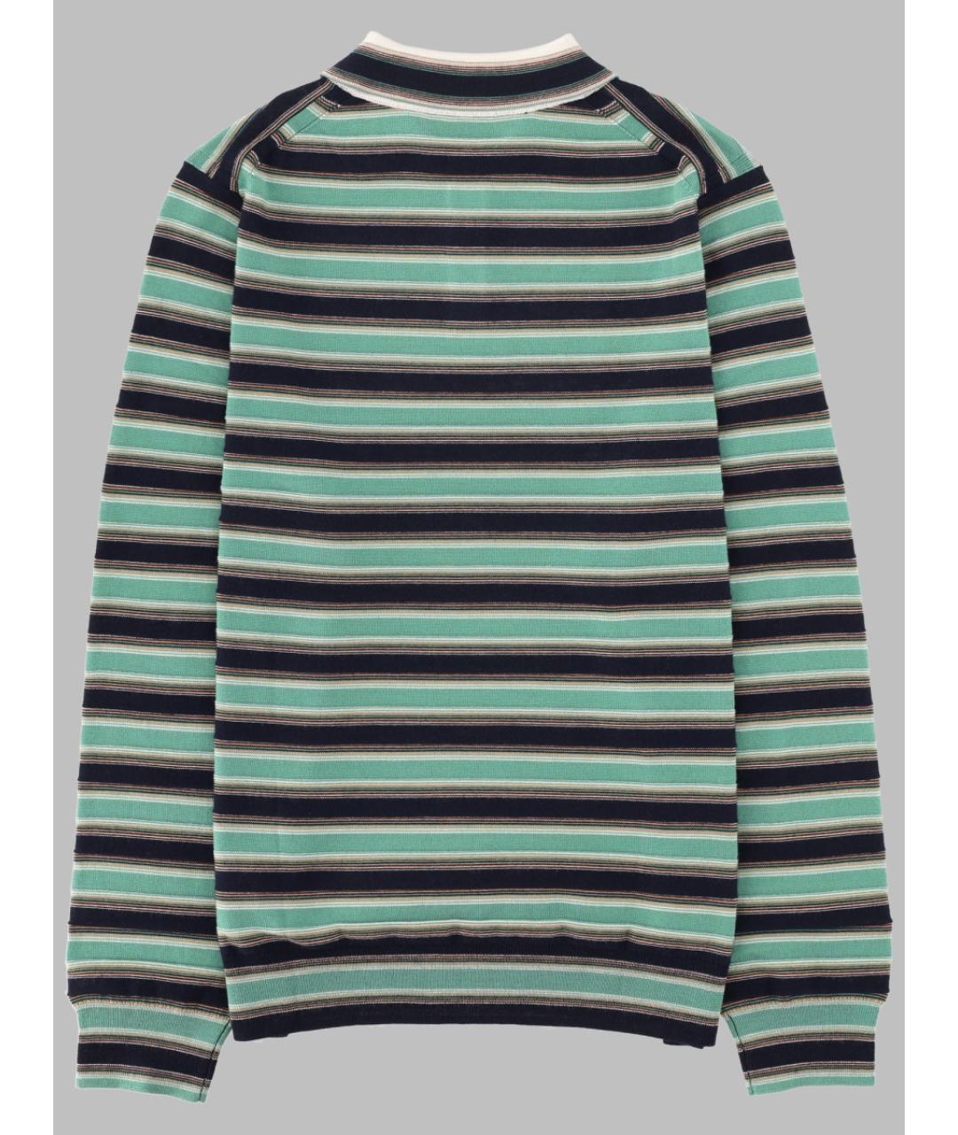 PAUL SMITH Мульти хлопко-шерстяное поло с длинным рукавом, фото 2