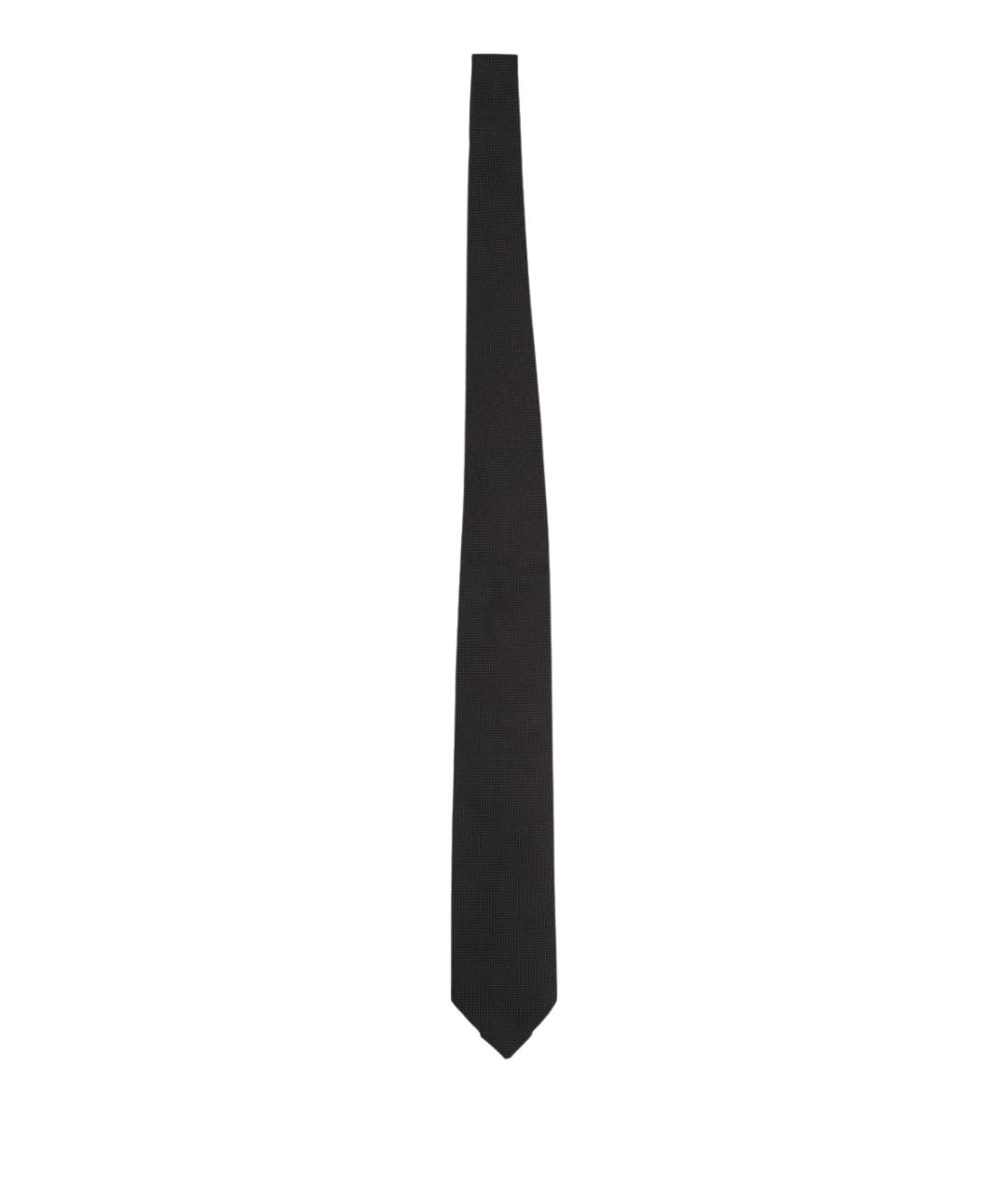 TOM FORD Черный шелковый галстук, фото 1