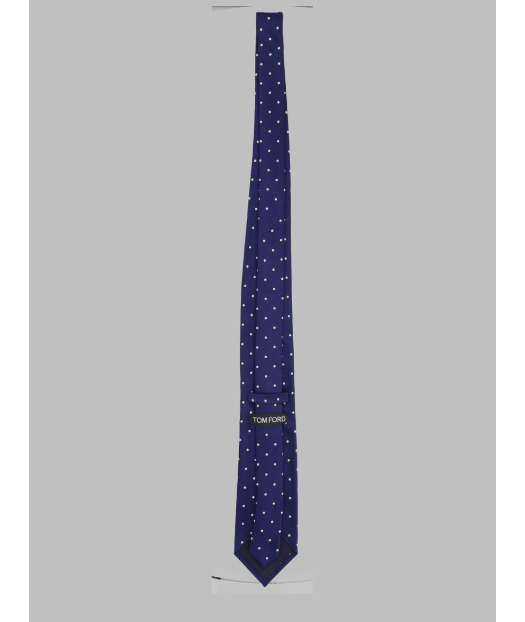 TOM FORD Синий шелковый галстук, фото 2